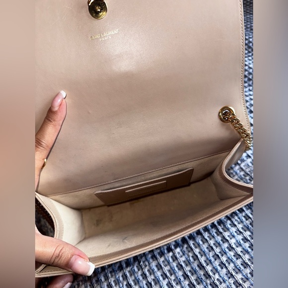 NUDE✨YSL✨ Kate tassel bag medium Saint Laurent shoulder bag clutch YSL purse - Picture 13 of 15